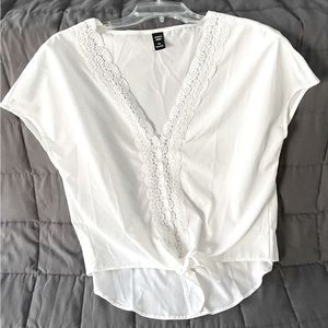 SHEIN curve flirty v-neck top